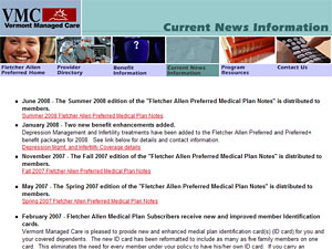 Fletcher Allen Preferred Health Plan